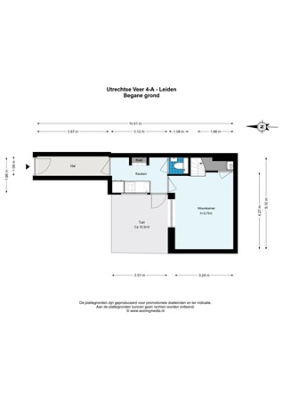 Floorplan - Utrechtse Veer 4A, 2311 NB Leiden